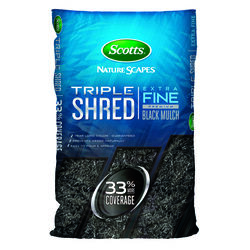 Scotts Nature Scapes Triple Shred Black Extra Fine Color-Enhanced Mulch 1.5 ft³