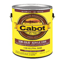 Cabot Semi-Solid Tintable Neutral Base Water-Based Acrylic Stain 1 gal