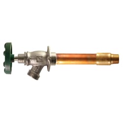Prier 1/2 MPT T X 1/2 S Anti-Siphon Brass Freezeless Wall Hydrant