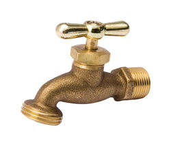BK Products ProLine 1/2 in. MPT T X 3/4 in. S MHT Brass Lawn Sillcock