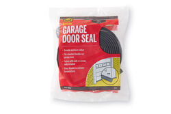 M-D Building Products Black Rubber Door Set Seal For Garage Doors 16 ft. L X 1 in. T