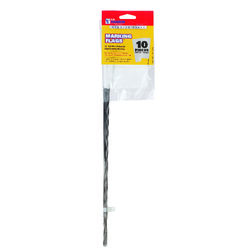 C.H. Hanson 15 in. White Marking Flags Polyvinyl 10 pk