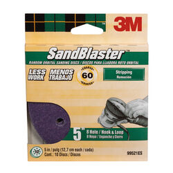 3M 5 in. Ceramic Blend Hook and Loop Sanding Disc 60 Grit Coarse 10 pk