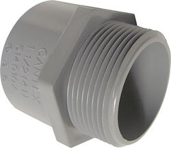 Cantex 1-1/4 in. D PVC Male Adapter For 1 pk