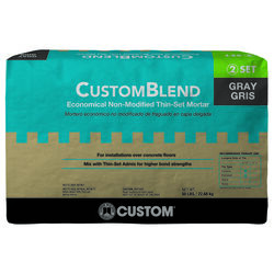 Custom Building Products CustomBlend Gray Thin-Set Mortar 50 lb