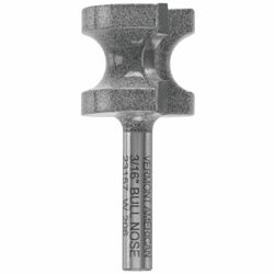 Vermont American 1 in. D X 3/16 in. R X 2-1/8 in. L Carbide Tipped Bull Nose Router Bit