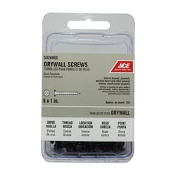 Ace No. 6 S X 1 in. L Phillips Drywall Screws 100 pk