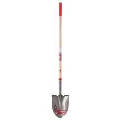 Ace Steel blade Wood Handle 9 in. W X 58 in. L Digging Round Point Shovel