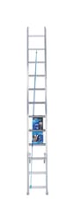 Werner 24 ft. H X 17.33 in. W Aluminum Extension Ladder Type 1 250 lb