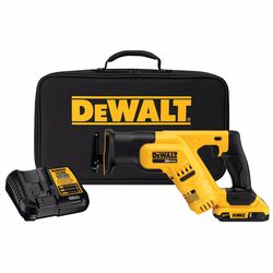 DeWalt 20V MAX 20 V Cordless Brushed Compact Reciprocating Saw Kit (Battery & Charger)
