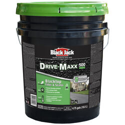 Black Jack Drive-Maxx 500 Matte Black Water-Based Rubberized Asphalt Driveway Sealer 4.75 gal