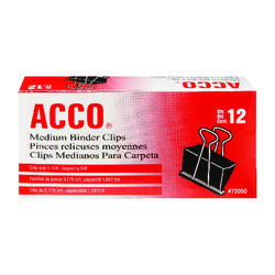 Acco Medium Binder Clips 12 each