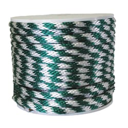 Wellington 5/8 in. D X 200 ft. L Green/White Solid Braided Poly Derby Rope