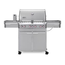 Weber Summit S-470 4 burner Liquid Propane Grill Stainless Steel