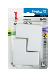 Wiremold On-Wall Flat Elbow 2 pk