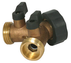 Camco 1 in. Hose T X 1 in. S Brass 3-Way Valve