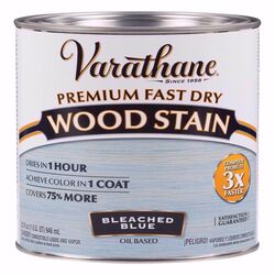 Varathane Semi-Transparent Bleached Blue Oil-Based Urethane Modified Alkyd Wood Stain 1 qt