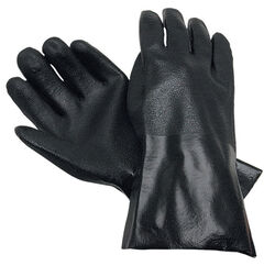 MCR Safety Unisex Dipped Work Gloves Black L 12 pk