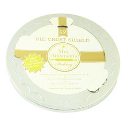 Mrs. Anderson's Baking 10 in. L Pie Crust Shield Silver