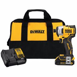 DeWalt Max 20 V 1/4 in. Cordless Brushless Impact Driver Kit (Battery & Charger)