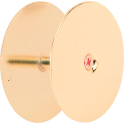 Prime-Line Brass Plated Steel Hole Cover Plate 1 pk