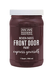 Modern Masters Satin Sincere Brown Water Base Door Paint Exterior and Interior 1 qt