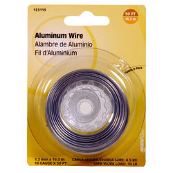 Hillman 50 ft. L Aluminum 18 Ga. Wire