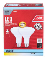 Ace acre BR30 E26 (Medium) LED Bulb Daylight 65 Watt Equivalence 2 pk