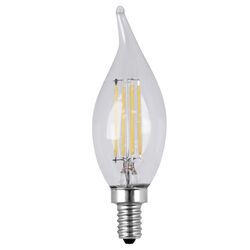 Feit Electric acre C10 E12 (Candelabra) LED Bulb Soft White 60 Watt Equivalence 2 pk