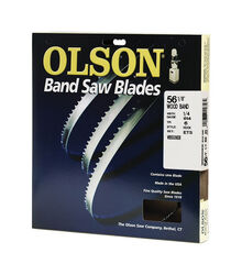 Olson 56.1 in. L X 0.3 in. W X 0.01 in. thick T Carbon Steel Band Saw Blade 6 TPI Hook teeth 1 p