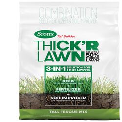 Scotts Turf Builder Thick'R Lawn Tall Fescue Grass Fertilizer, Seed & Soil Improver 12 lb