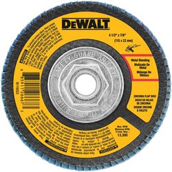 DeWalt 4-1/2 in. D X 7/8 in. S Zirconia Type 29 Flap Disc 60 Grit 1 pc