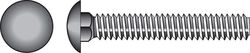 Hillman 3/8 in. P X 12 in. L Zinc-Plated Steel Carriage Bolt 50 pk