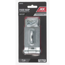 Ace Stainless Steel 7-1/4 in. L Fixed Staple Safety Hasp