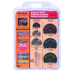 Gyros Tools GYROSGuard 1 1/4 in. S X 4 in. L High Speed Steel Round Rotary Accessory Kit 7 pc