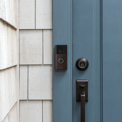 Ring Venetian Bronze Brown Metal/Plastic Wireless Video Doorbell