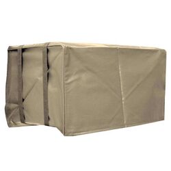 A/C Safe 21 in. H X 29 in. W PVC Tan Square Outdoor Window Air Conditioner Cover