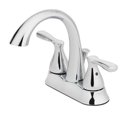 OakBrook Pacifica Verona Chrome Two Handle Lavatory Pop-Up Faucet 4 in.
