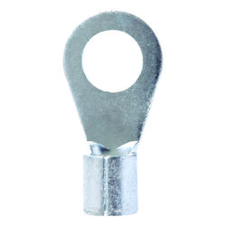 Jandorf 4 Ga. Uninsulated Wire Terminal Ring Silver 2 pk