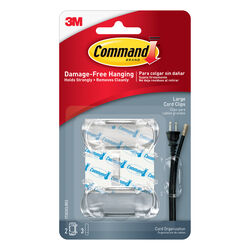 Command 0.5 in. L Clear Plastic Cord Clips
