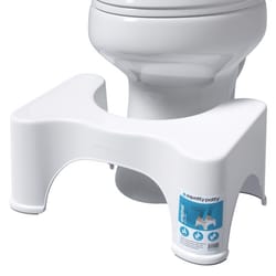 Squatty Potty Semi-Gloss White Plastic Toilet Stool