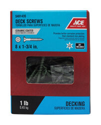 Ace No. 8 S X 1-3/4 in. L Star Bugle Head Premium Deck Screws 1 lb