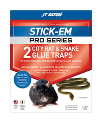 JT Eaton Stick-Em Pro Series Glue Trap For Rodents and Snakes 2 pk