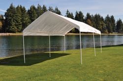 Foremost Tarp Dry Top Polyethylene Canopy 108 in. H X 120 in. W X 240 in. L