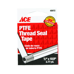 Ace White 1/2 in. W X 100 in. L Thread Seal Tape 0.3 oz