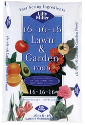 Lilly Miller 16-16-16 All-Purpose Lawn & Garden Food For Multiple Grasses 8000 sq ft 40 cu in