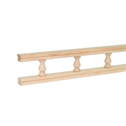 Waddell 2.3 in. H X 72 in. W X 0.8 in. L Wood Galley Rail