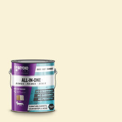 BEYOND PAINT Matte Off White Water-Based All-In-One Paint Exterior and Interior 32 g/L 1 gal