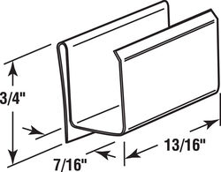 Prime-Line Bright Steel Retainer Clip For 7/16 inch 6 pk