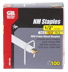 Gardner Bender 1/2 in. W Steel Cable Staple 100 pk